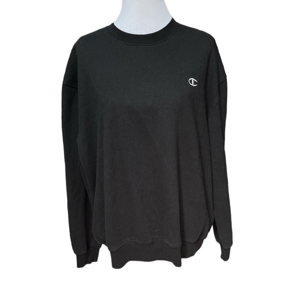 Champion Eco Crew Neck Sweatshirt Black Size XLarge